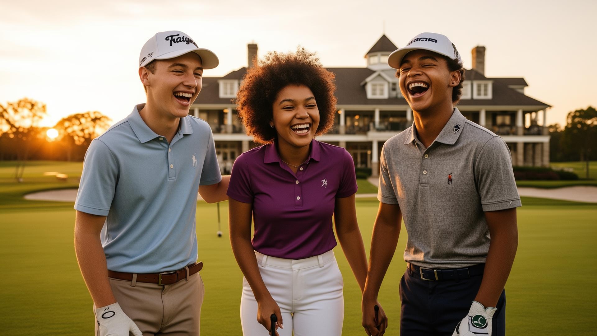 Golfers enjoying a round together